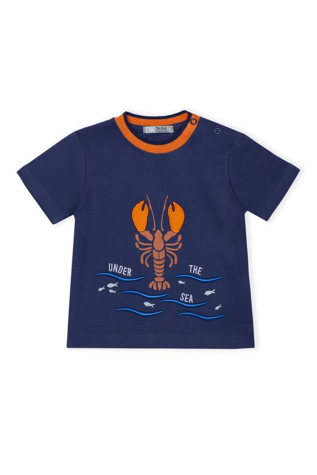 DK: Navy Blue Lobster Shirt