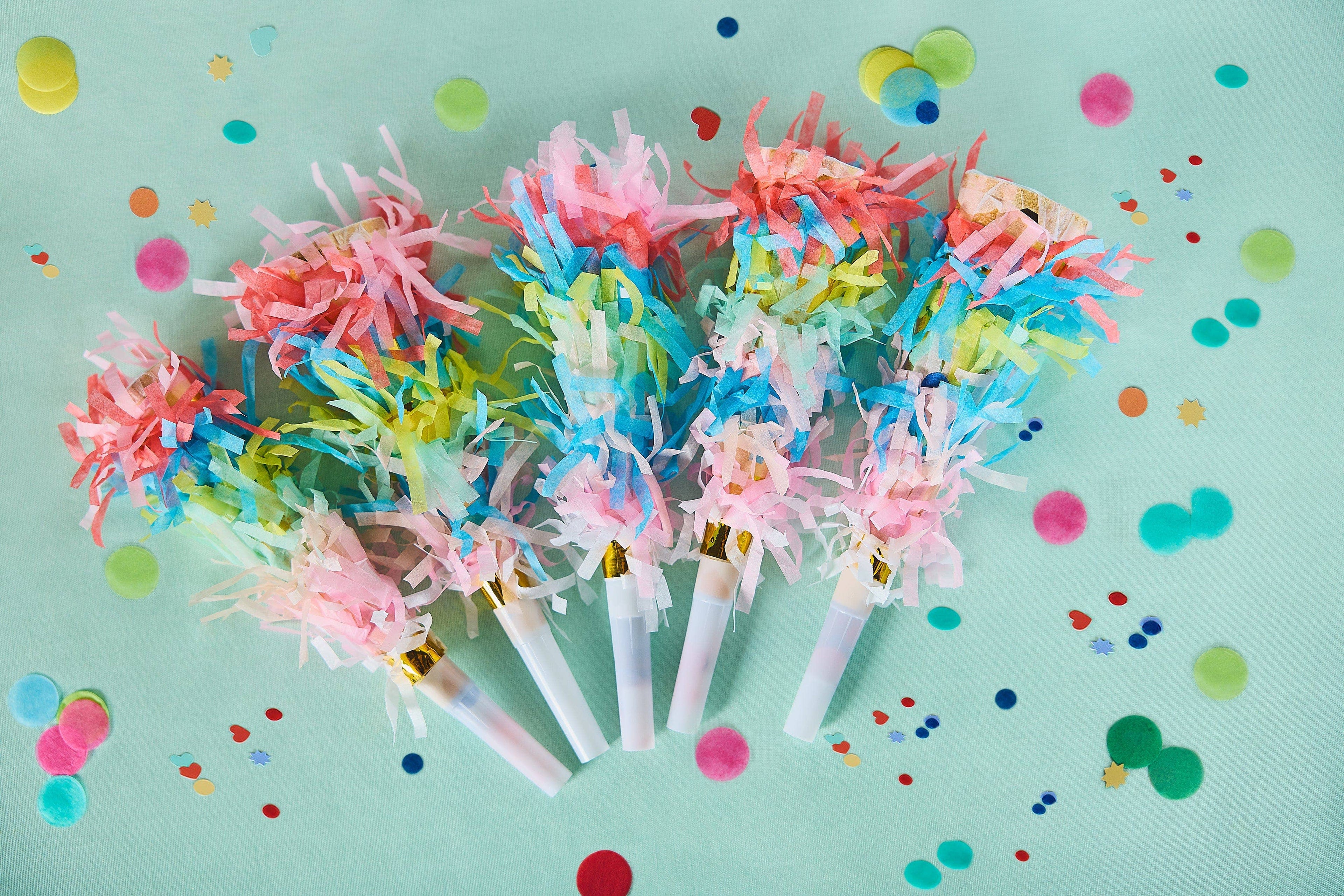 PACKED PARTY: Frill Seeker Fringe Confetti Party Blowers (6 ct)