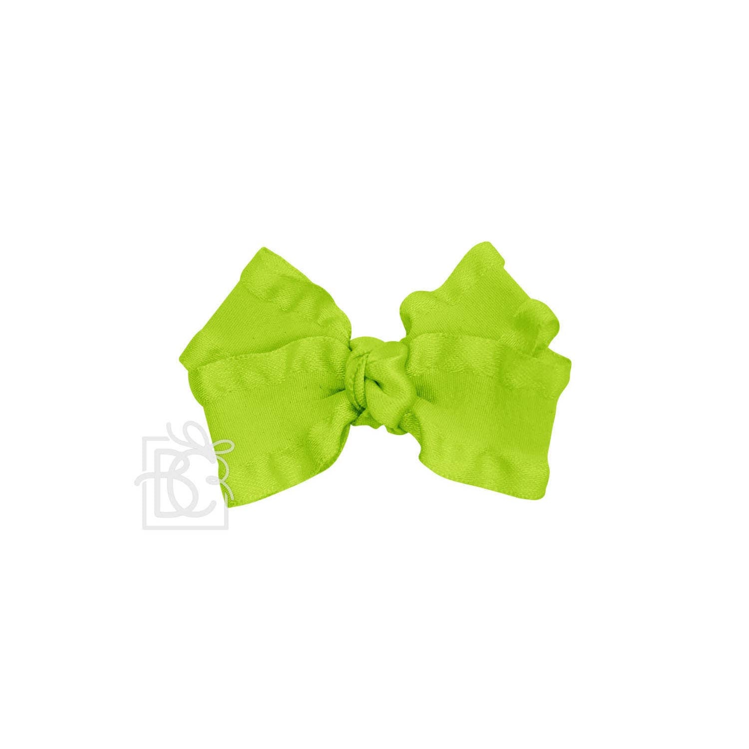 BEAUTIFUL CREATIONS: DOUBLE RUFFLE BOW ON CLIP