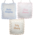 Linen Baby Sleeping Sign Pillow
