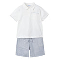 MAYORAL: BOYS BLUE STRIPED SHORT
