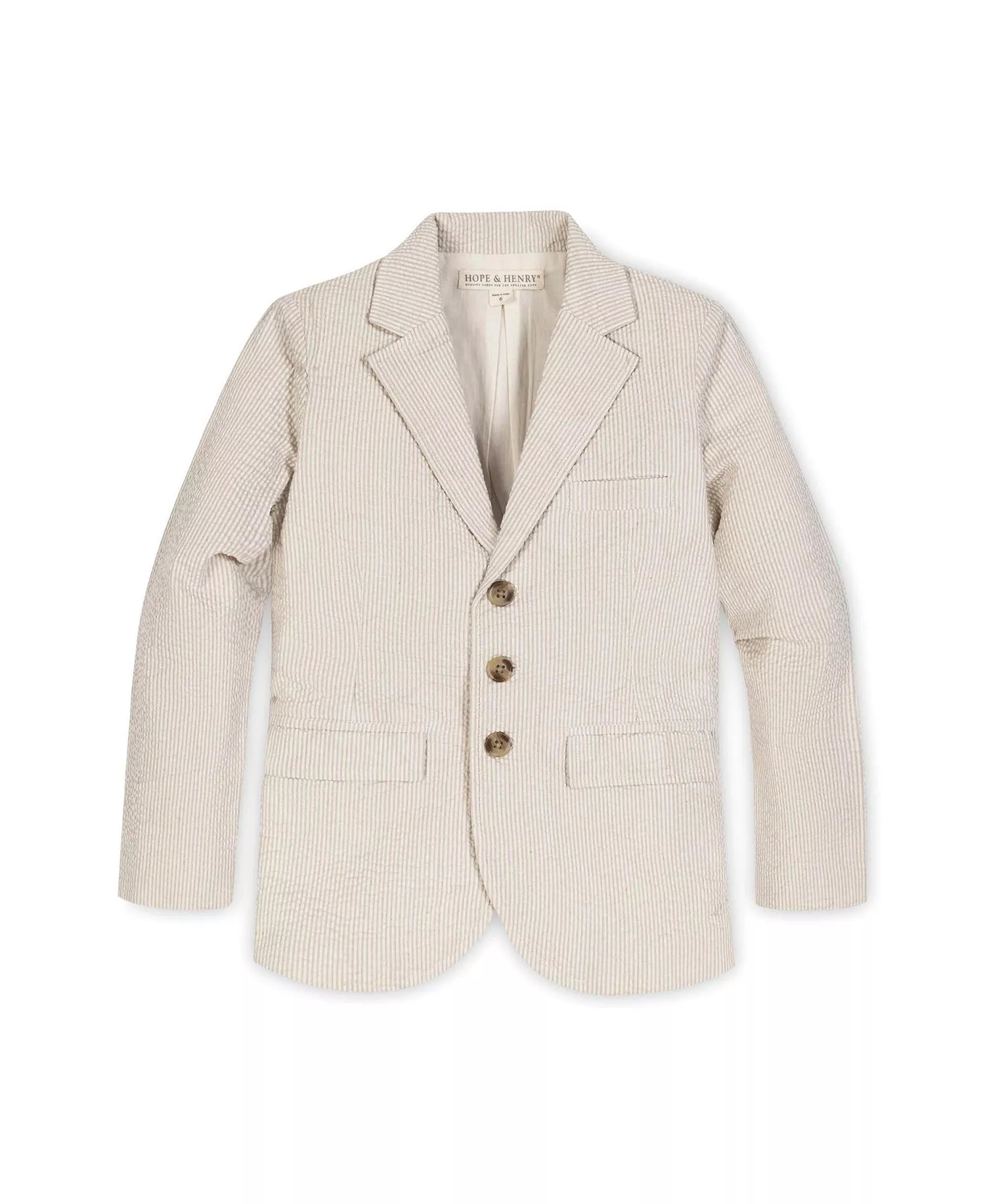 EJERIQUE CHICOS : BEIGE LINEN SUMMER BLAZER