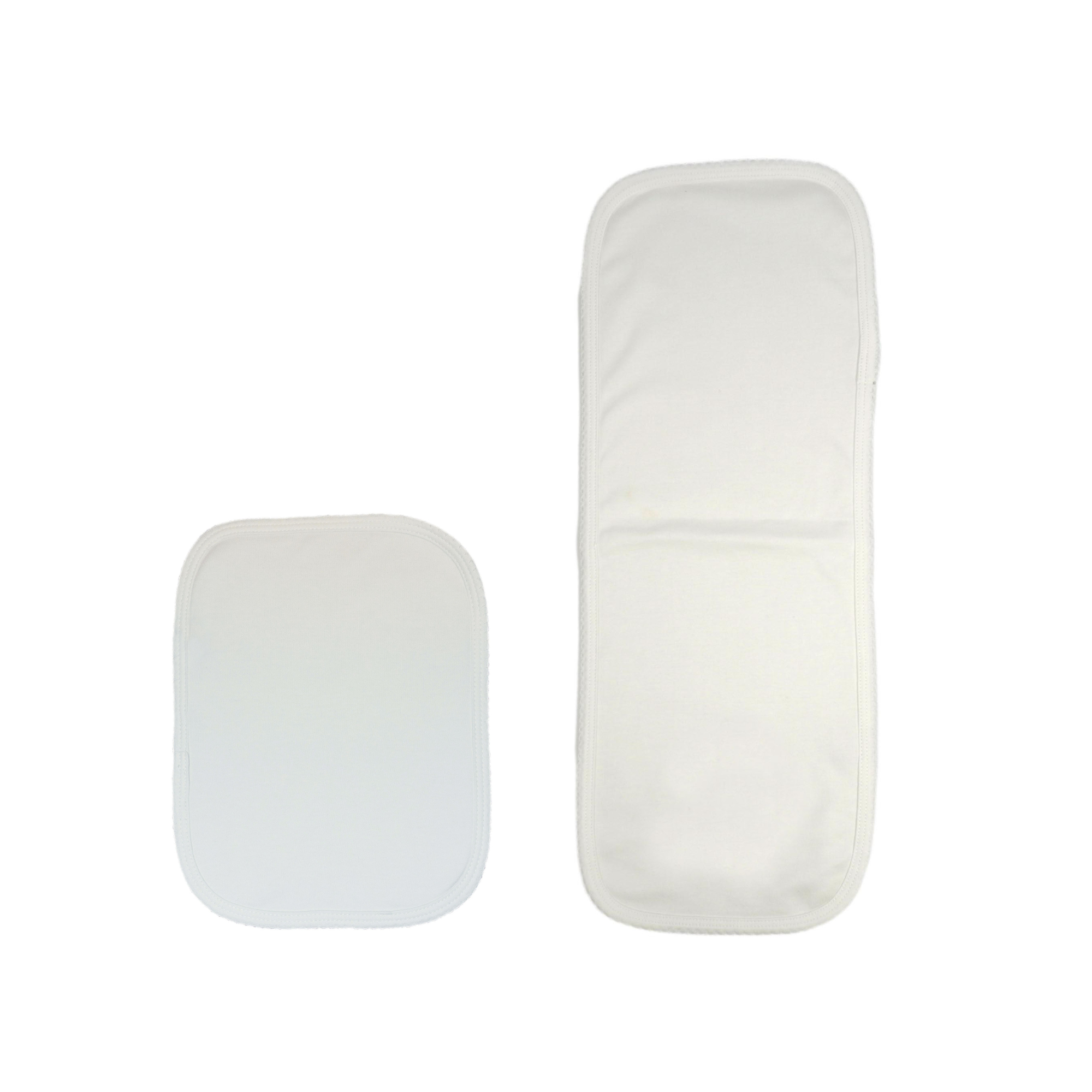 White Pima Burp Cloth