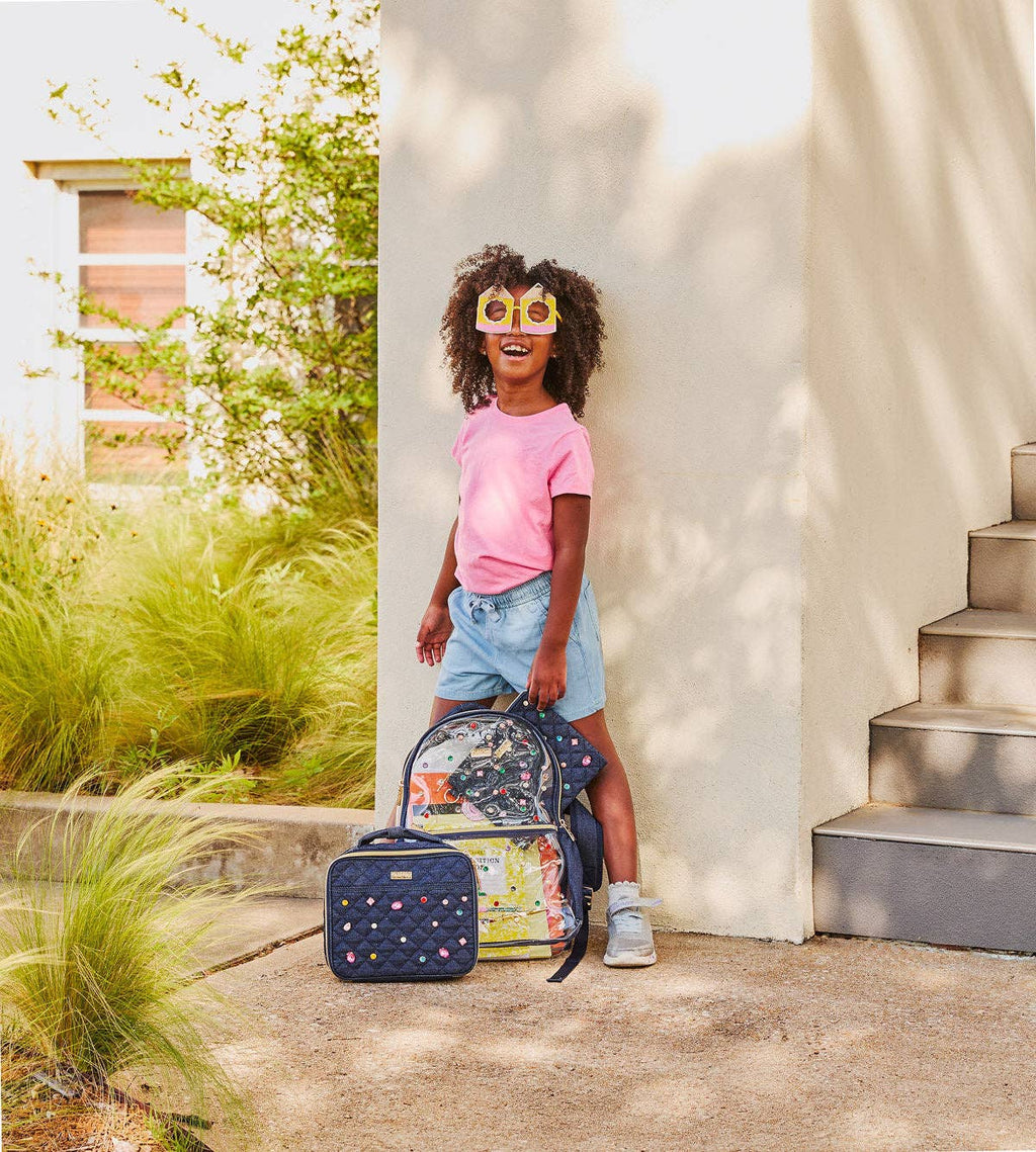 PACKED PARTY: Denim & Gems Quilted Lunchbox