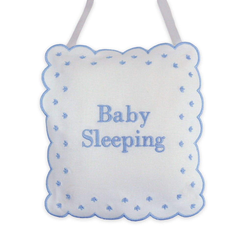 Linen Baby Sleeping Sign Pillow