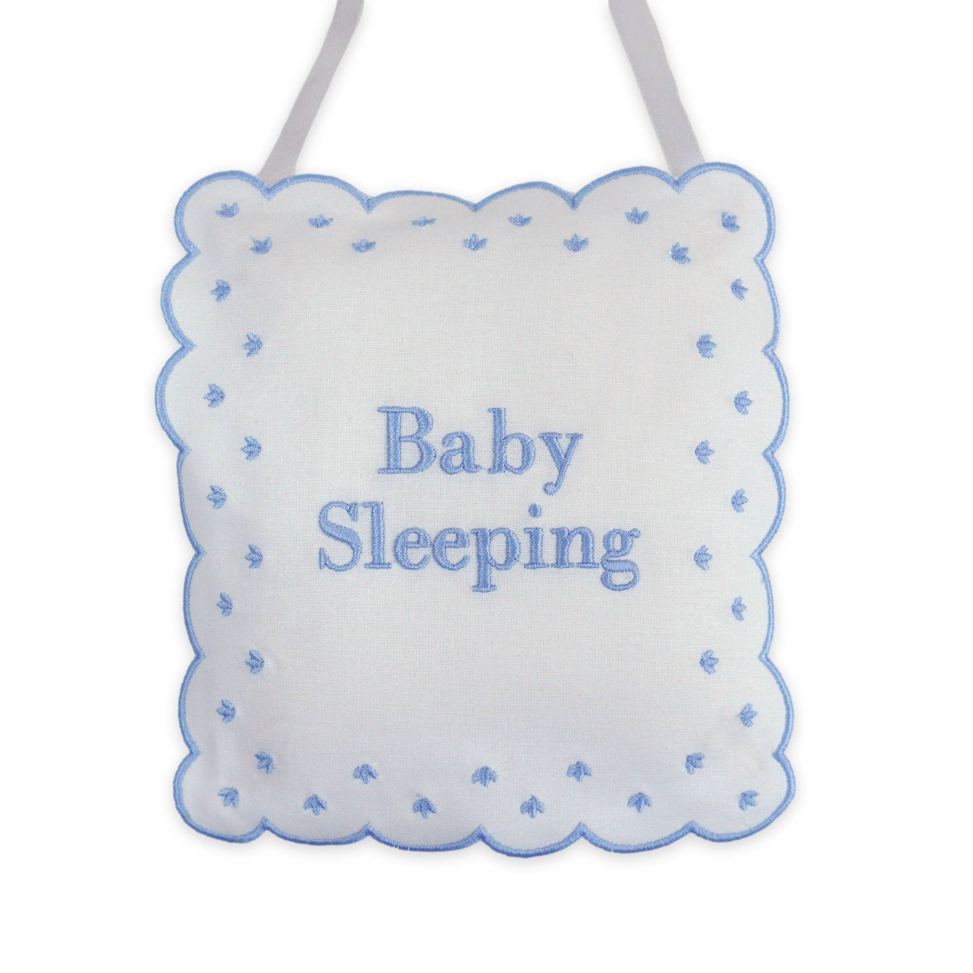 Linen Baby Sleeping Sign Pillow