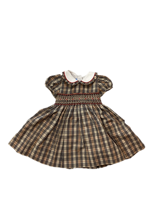 ANAVINI: Burberry Inspired CHARLOTTE Khaki & Brown Plaid Float