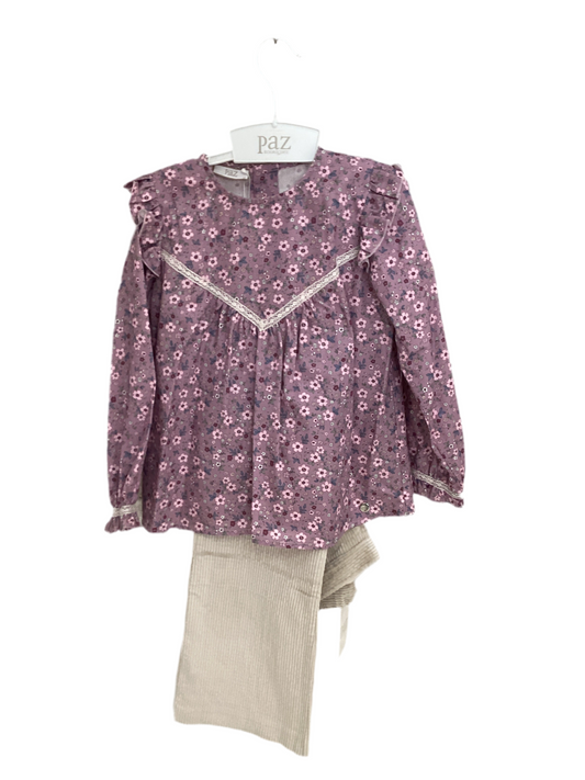 PAZ: VIOLETA SHIRT AND PANT SET