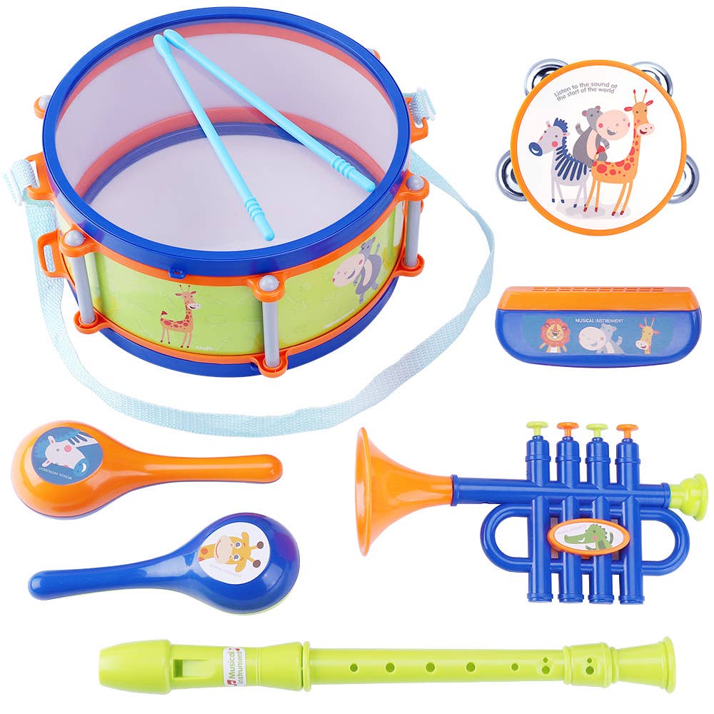 Musical Instrument Toy Set with Storage Case for Toddlers