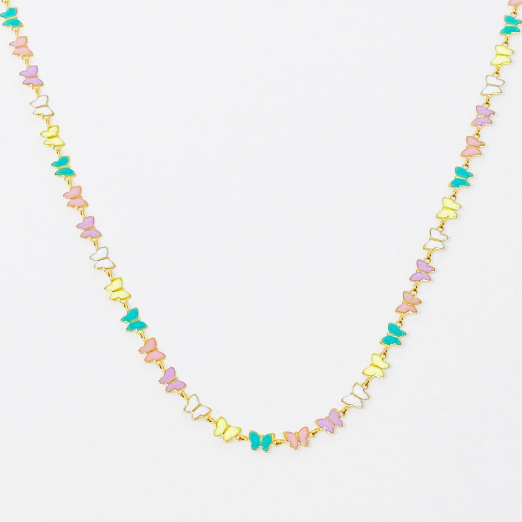 ELLISON+YOUNG: Linked Butterflies Necklace