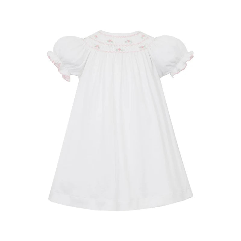 PETITE BEBE : Gracie White Rose Dress