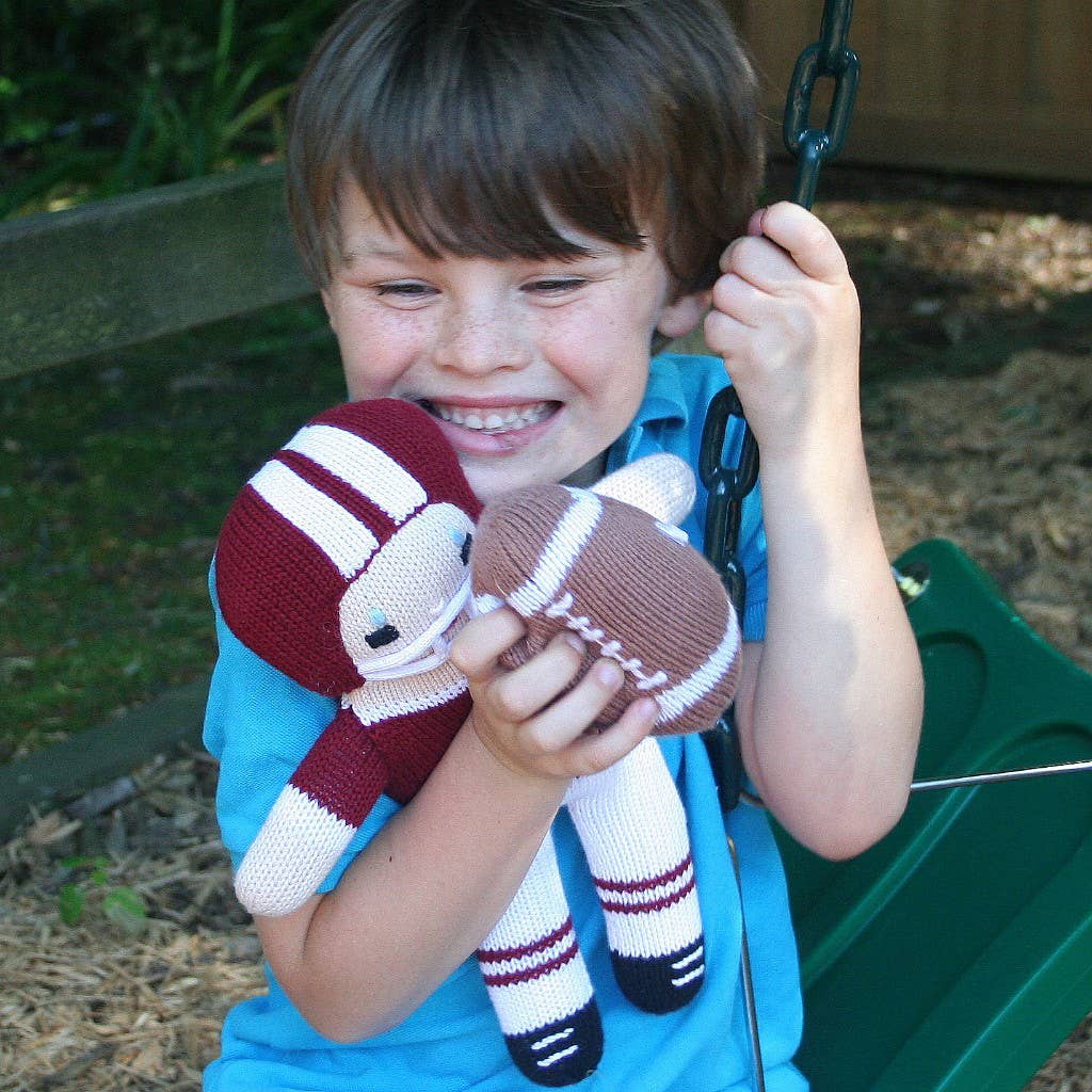ZUBELS: Football Knit Rattle