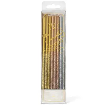 Metallic Birthday Candles