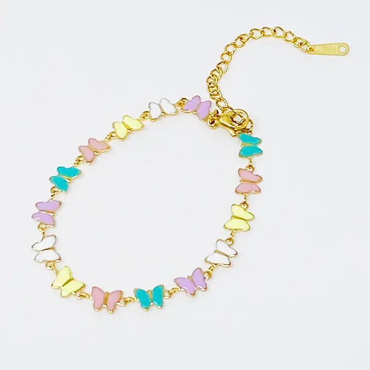 ELLISON + YOUNG: LINKED BUTTERFLIES BRACELET