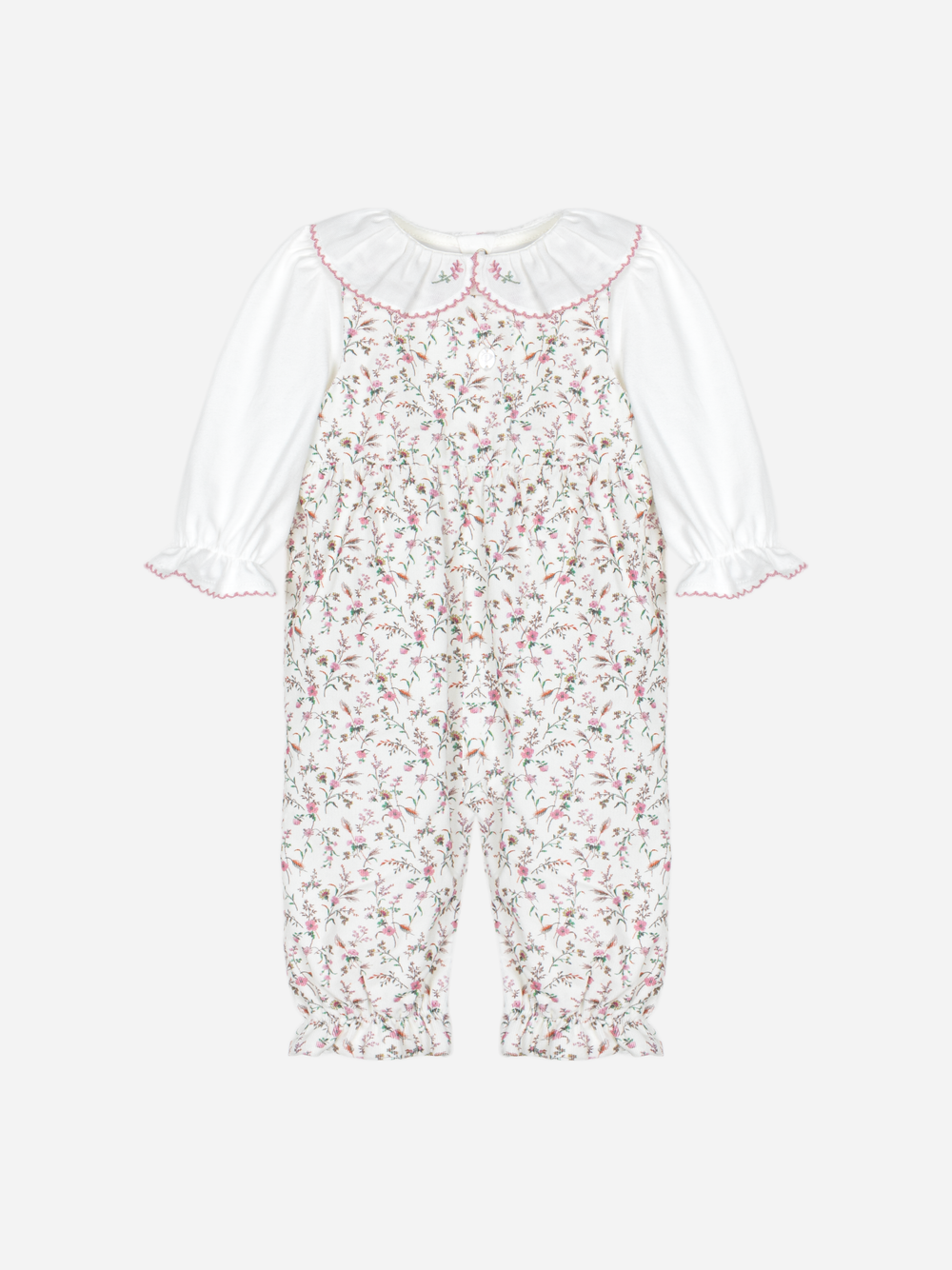 PATACHOU: BABY BOTANICAL ROMPER