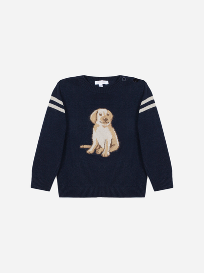 PATACHOU: BOY'S PUPPY SWEATER AND PANTS SET
