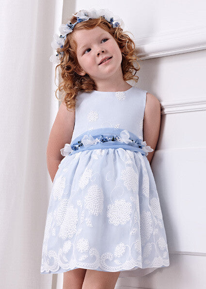 ABEL & LULA : ORGANZA EMBROIDERED DRESS