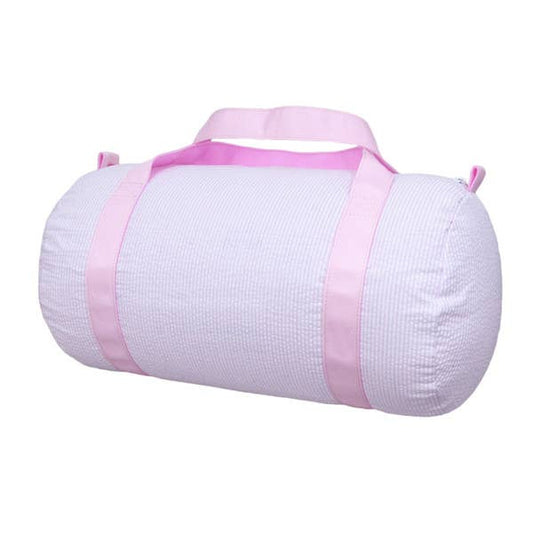 MINT : PINK SEERSUCKER MEDIUM DUFFEL