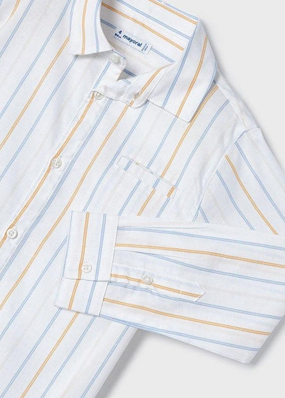 MAYORAL: BOYS STRIPED L/S SHIRT