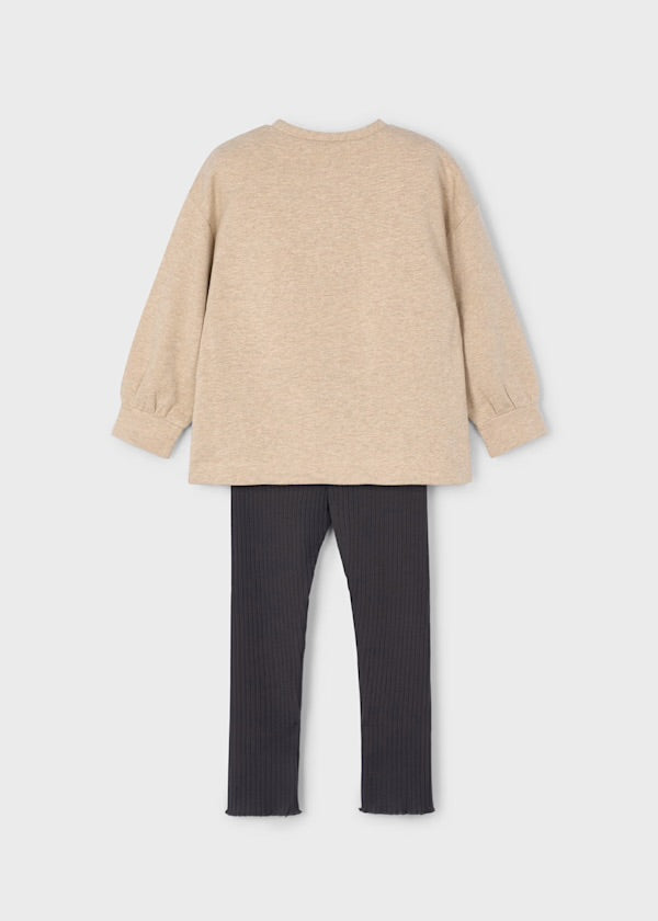 MAYORAL: Girl Ribbed Legging Set