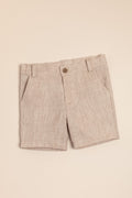 PAZ RODRIGUEZ: “Bots” Natural Linen Short