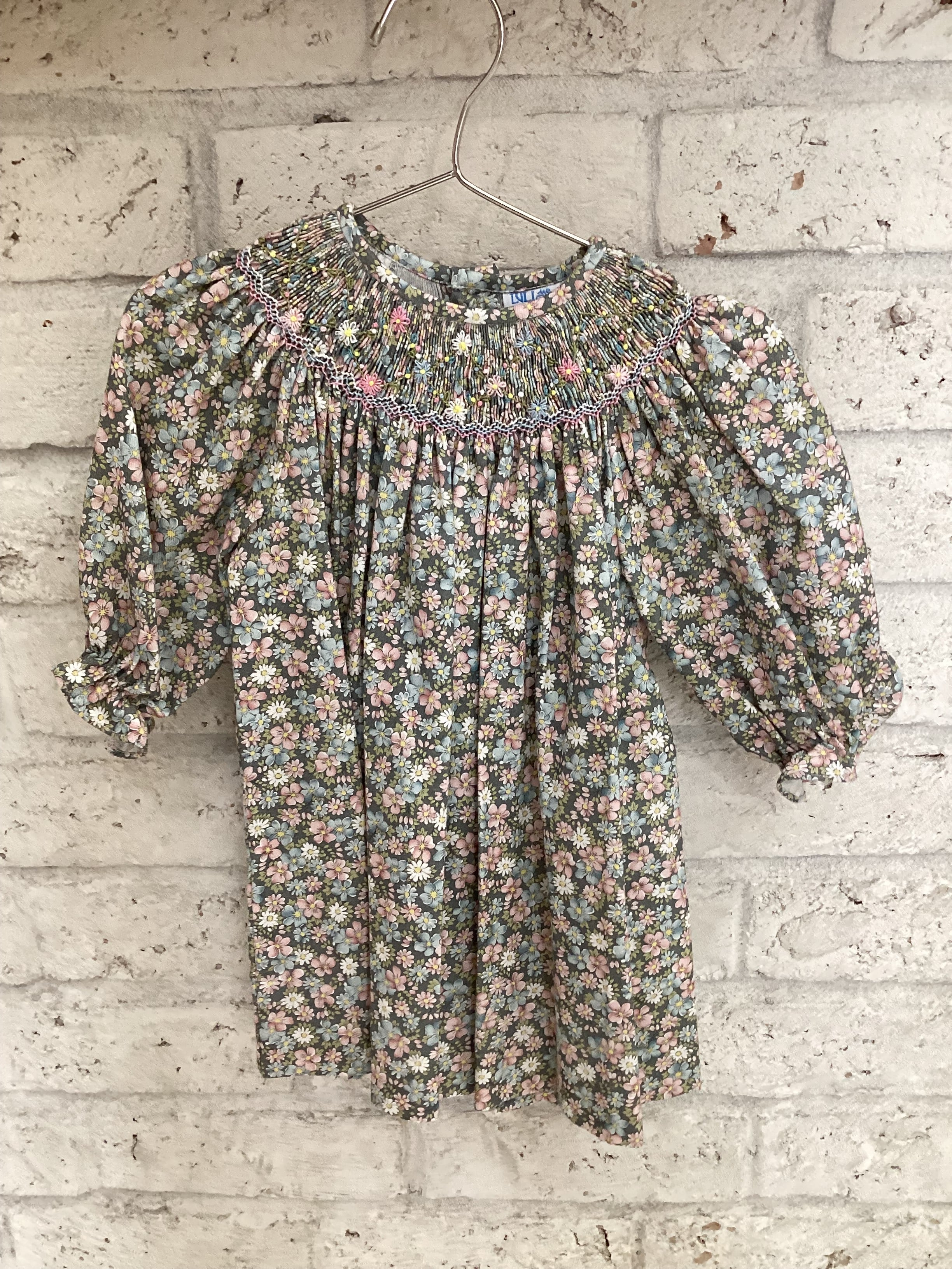 Luli & Me: Bubble Pastel Sleeve Dress
