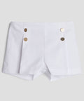 PAZ RODRIGUEZ: “FLOR” Girl Short w/ Gold Buttons