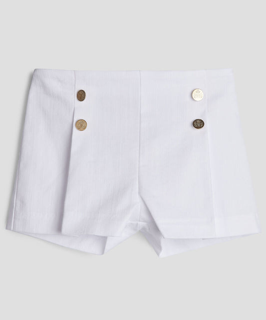 PAZ RODRIGUEZ: “FLOR” Girl Short w/ Gold Buttons