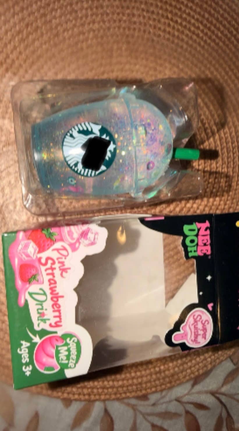 Glitter Drink Starbuck Cup Squishy Toy –  Super Soft large