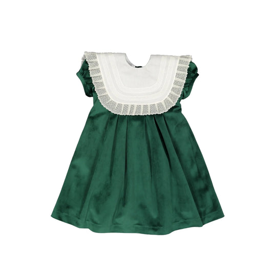 SAL & PIMENTA : Emerald Green Velvet Dress