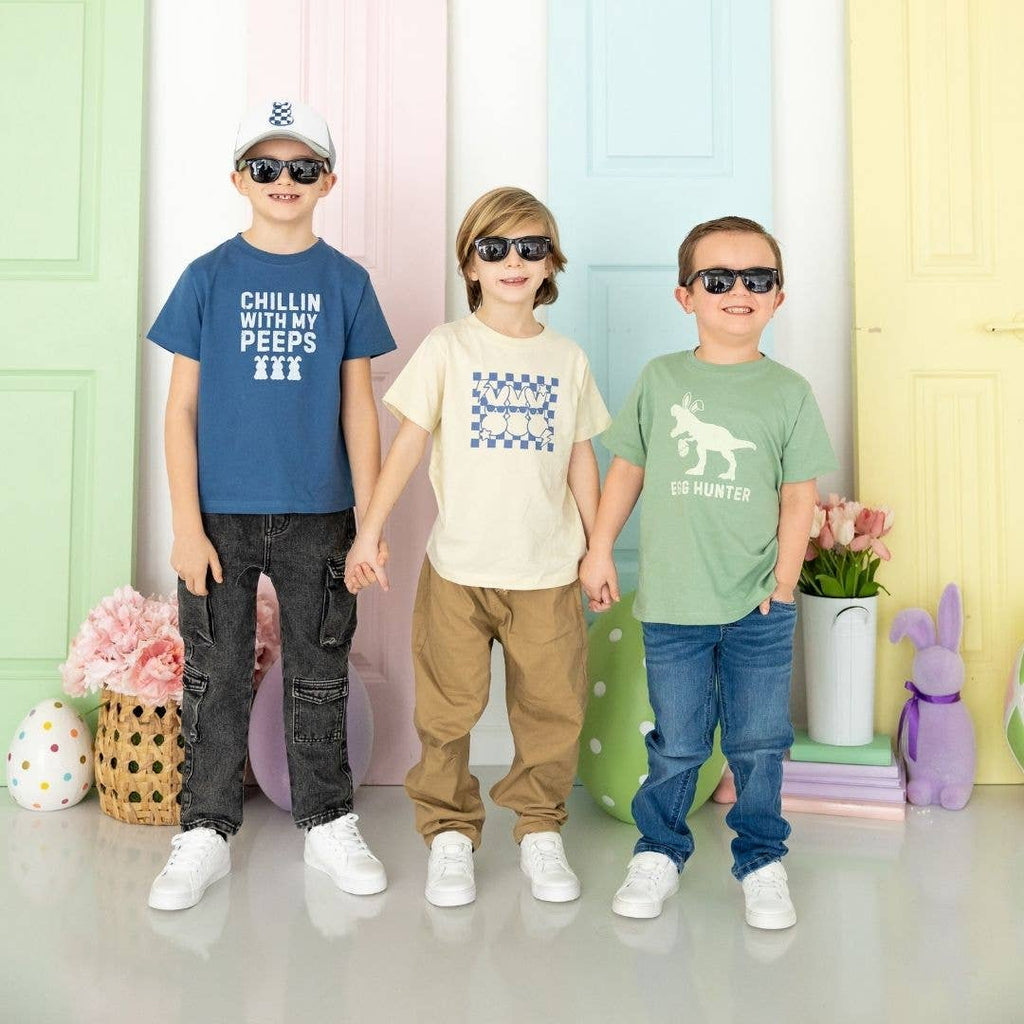 Sweet Wink: Chillin With My Peeps Easter Short Sleeve T-Shirt - Kids