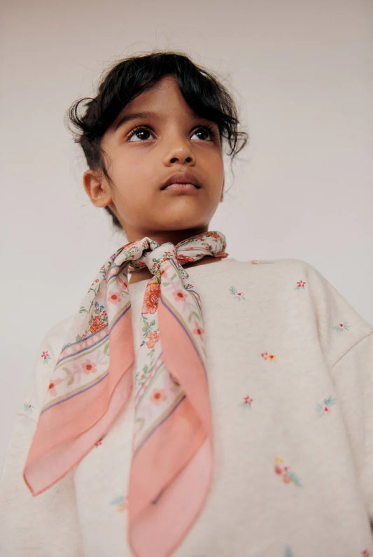 WOVEN SCARF CAPUCINE