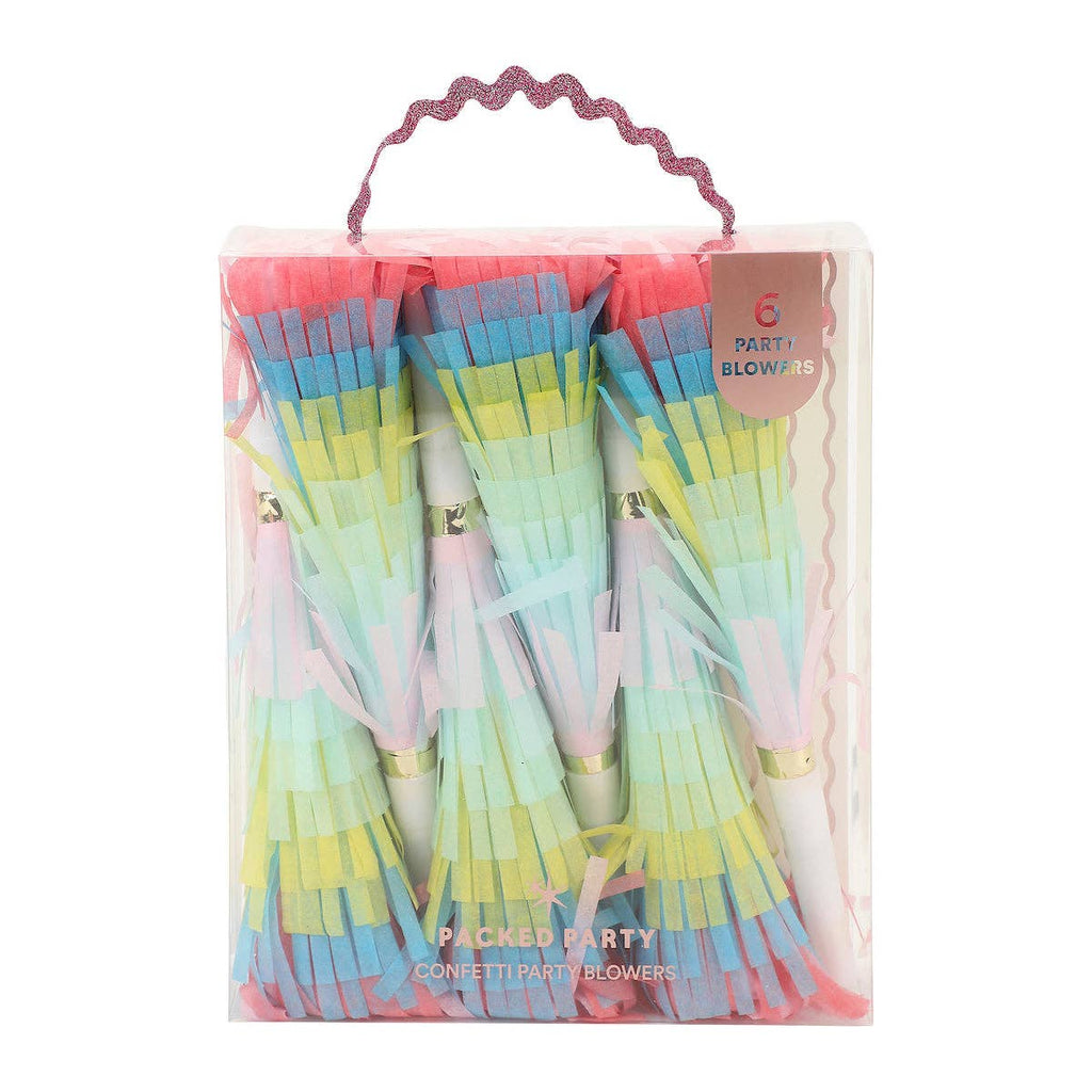 PACKED PARTY: Frill Seeker Fringe Confetti Party Blowers (6 ct)