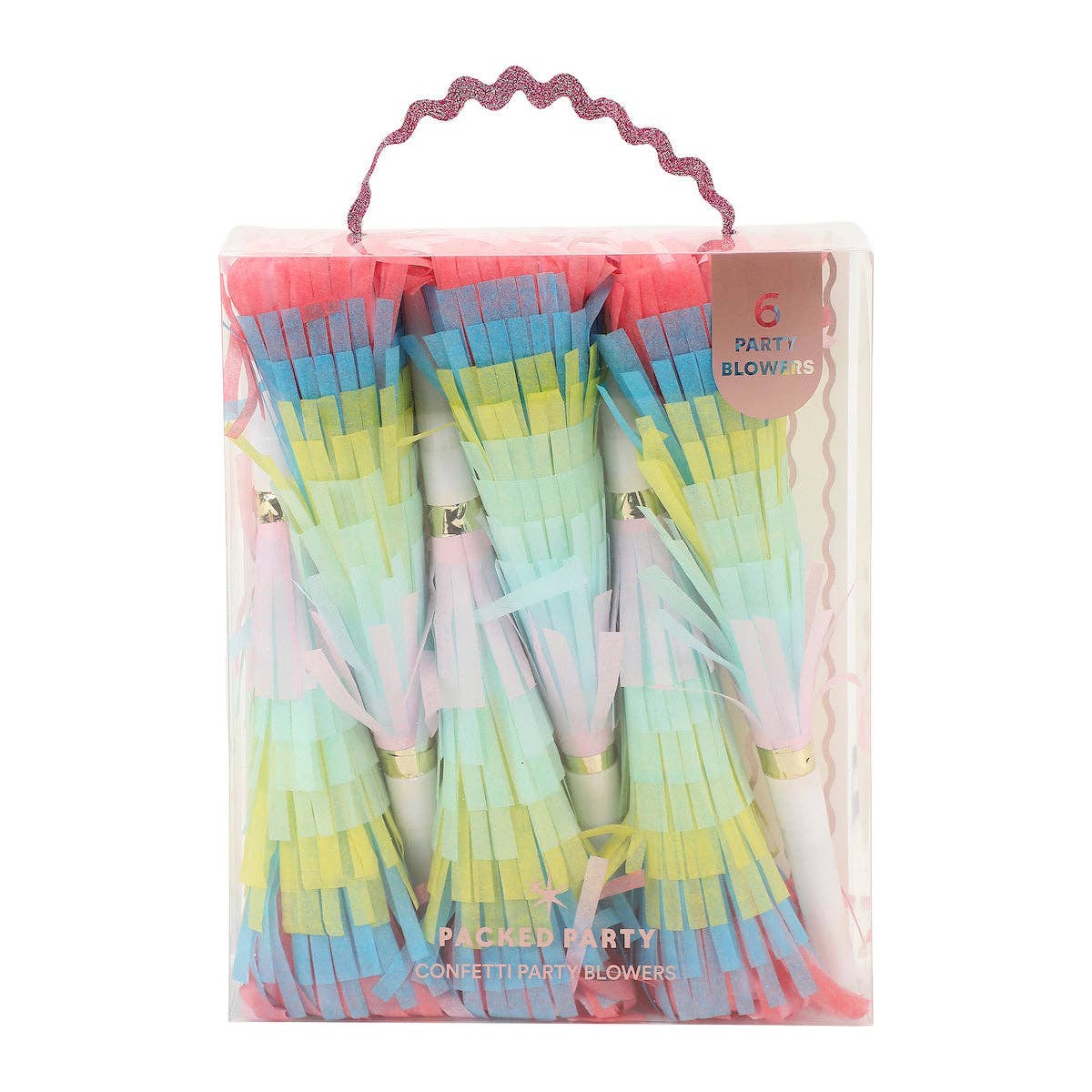 PACKED PARTY: Frill Seeker Fringe Confetti Party Blowers (6 ct)