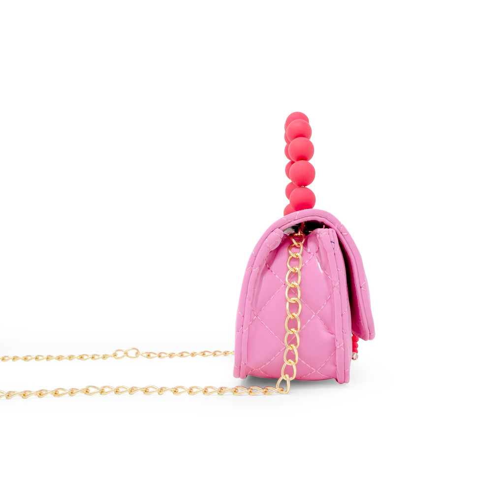 Pearl Handle Message Charm Handbag for Kids
