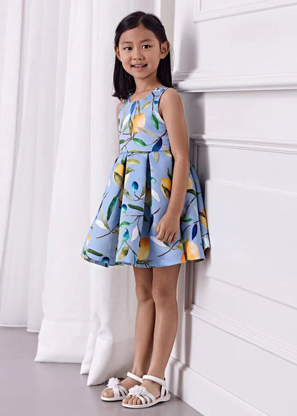SATIN PRINTED DRESS
