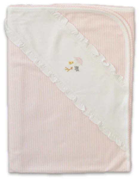 BABY THREADS : GIRL’S ANIMAL MOBILE BLANKET