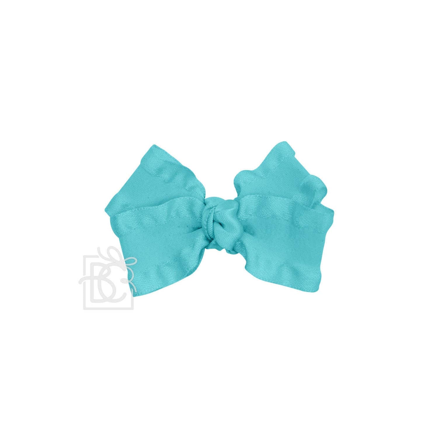 BEAUTIFUL CREATIONS: DOUBLE RUFFLE BOW ON CLIP