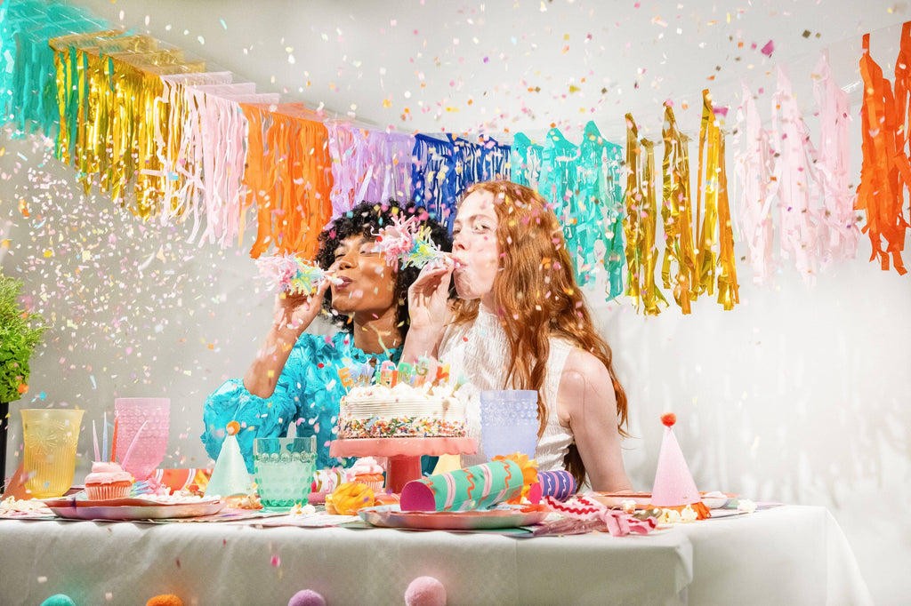 PACKED PARTY: Frill Seeker Fringe Confetti Party Blowers (6 ct)