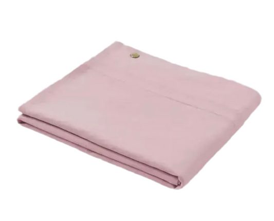 PAZ RODRIGUEZ: “ESENCIAL” Knit Baby Blanket in Chalk Pink and Blue