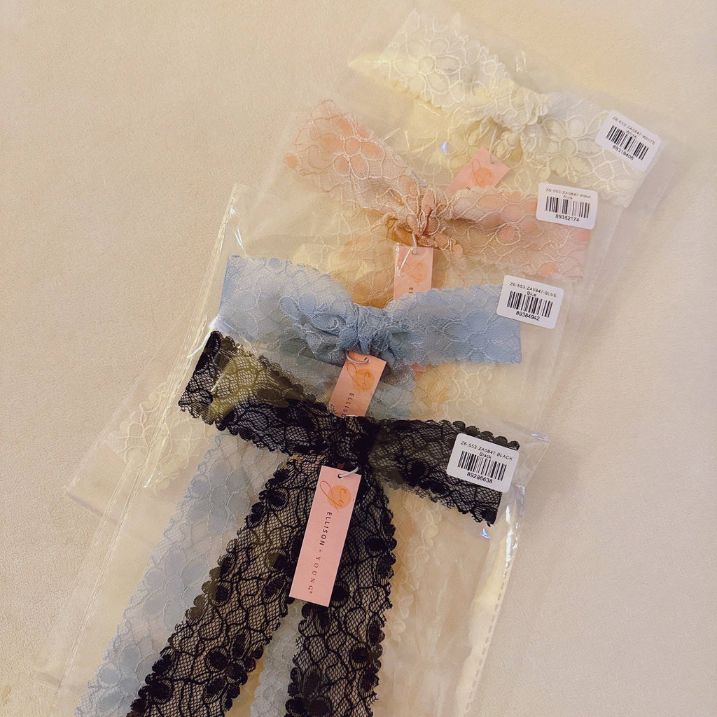 Ellison + Young : Lace Belle Bow Hair Clip
