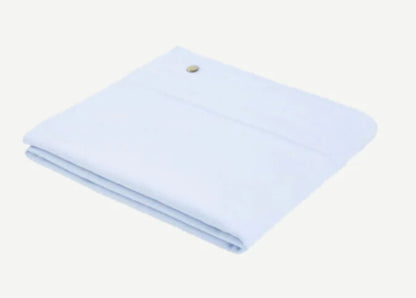 PAZ RODRIGUEZ: “ESENCIAL” Knit Baby Blanket in Chalk Pink and Blue