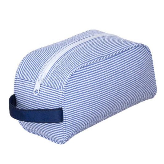 MINT : NAVY STRIPED DOPP KIT