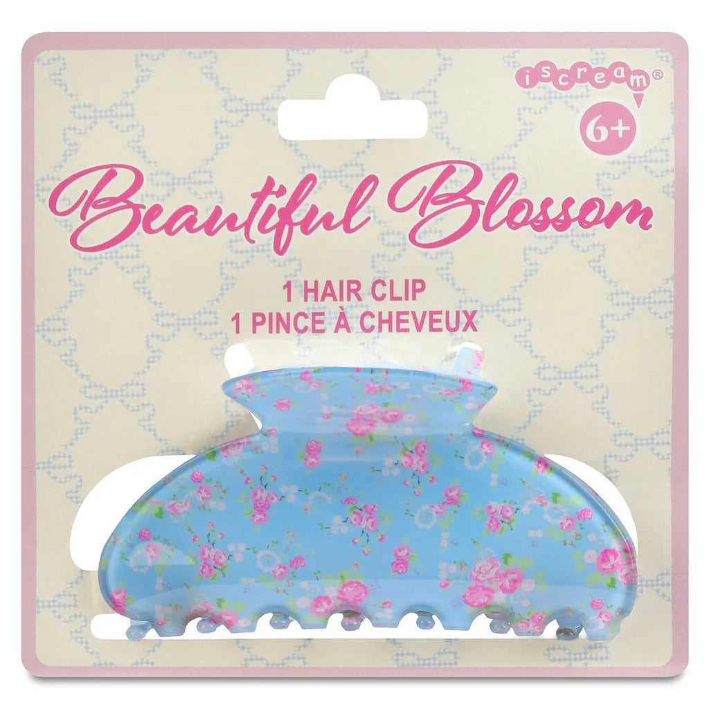 ISCREAM : BEAUTIFUL BLOSSOM BLUE HAIR CLIP