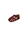 TOKE: RED LEATHER SANDAL