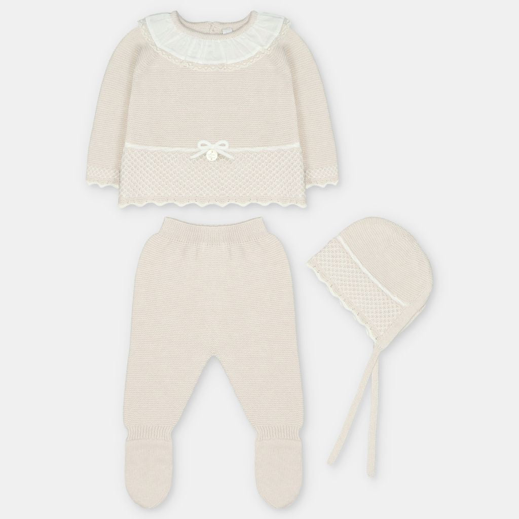 Martin Aranda : Set - Top, Leggings W/Feet & Bonnet