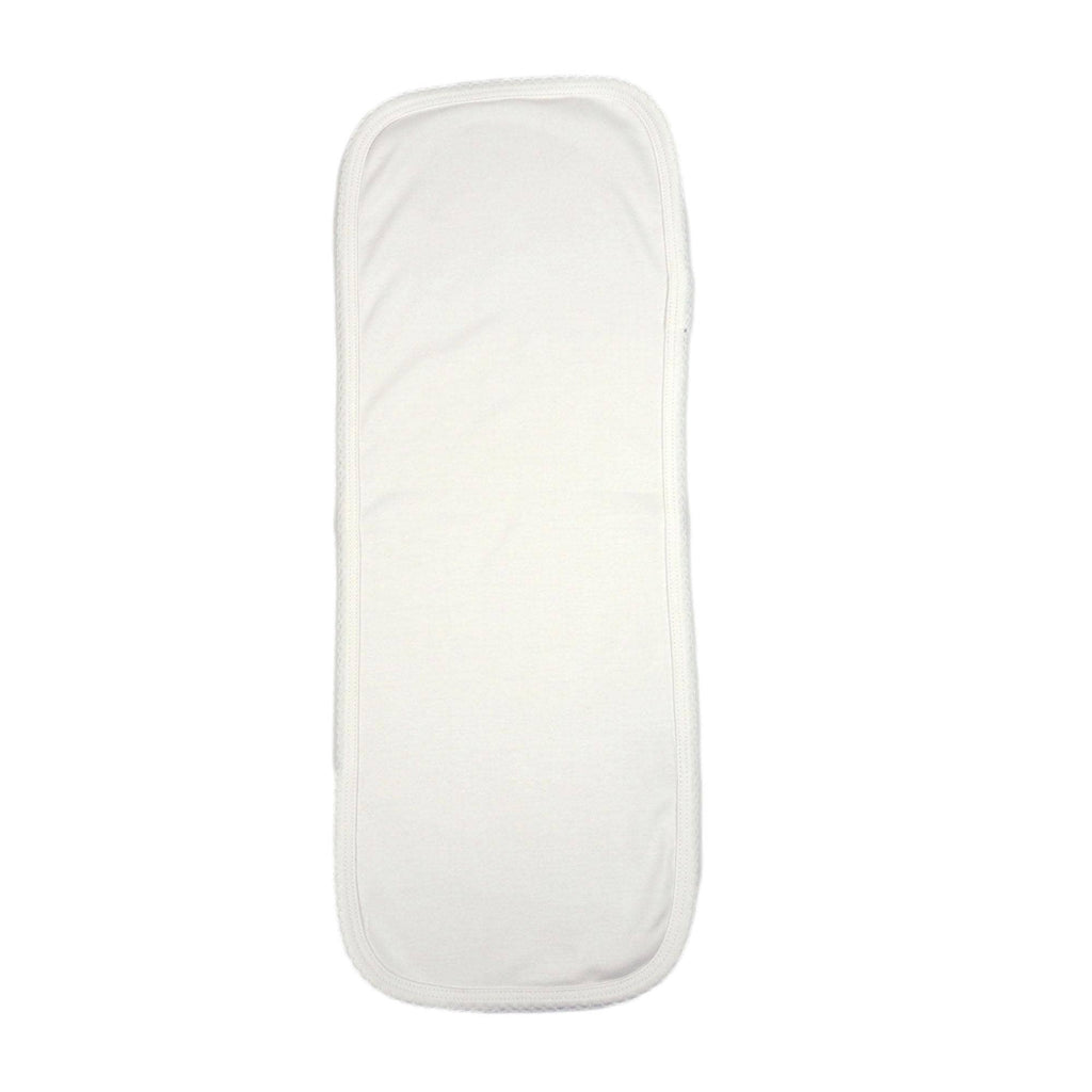 White Pima Burp Cloth