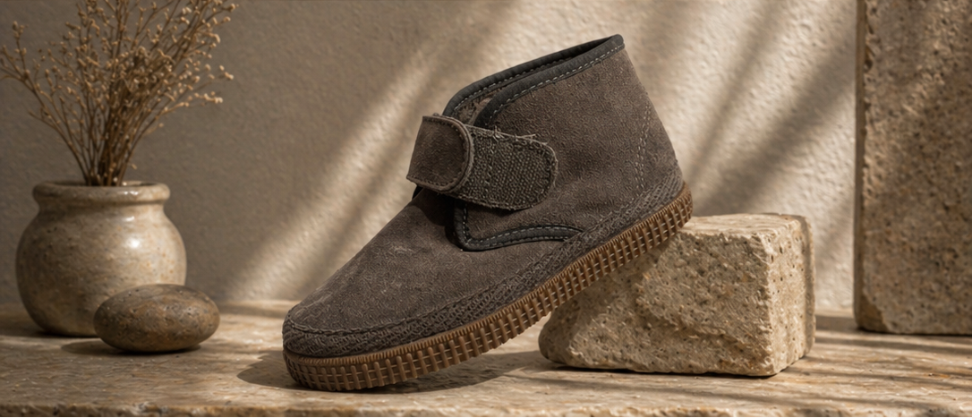 CIENTA : Boys Grey Bootie