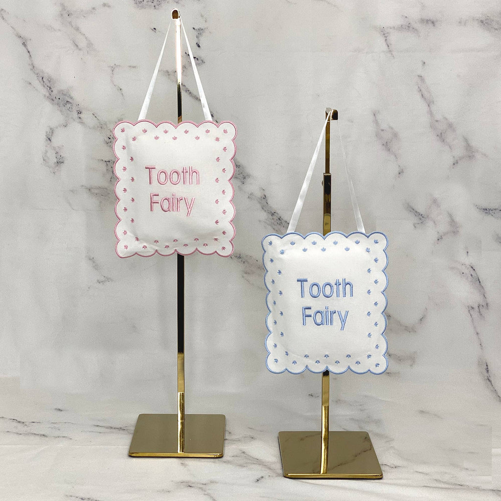 Linen Tooth Fairy Sign Pillow