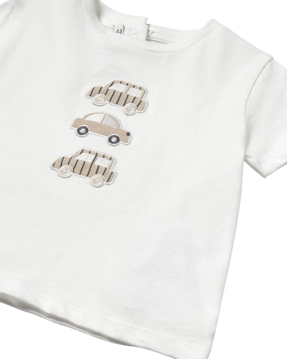 MAYORAL: BOYS 3 PIECE CAR EMBROIDERED SHORT SET